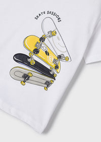 Maglietta Bianca Skate