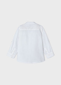 Camicia Coreana Bianca in Lino