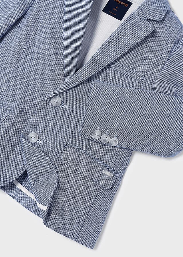 Giacca Azzurro in Lino Suiting