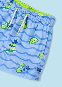 Costume Bermuda Azzurro Fruit