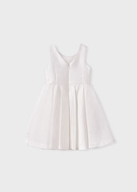 Vestito Cerimonia Fantasia Brillante Bianco
