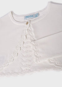 Coprispalle Elegante Cotone Bianco
