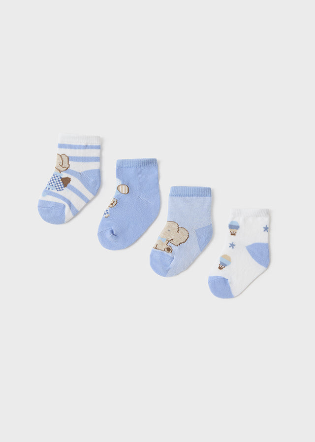 Set 4 Calze Azzurro