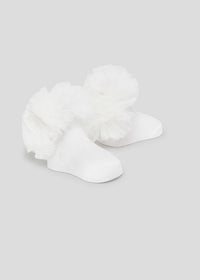 Set Calzini Con Cerchietto Bianco
