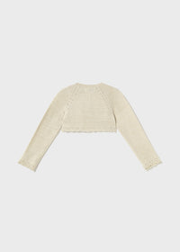 Bolerino Tricot Basico Beige