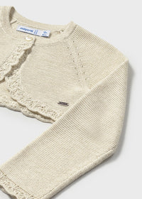 Bolerino Tricot Basico Beige