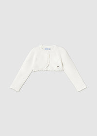 Bolerino Tricot Basico Ecru