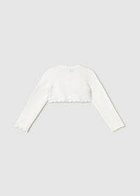 Bolerino Tricot Basico Ecru