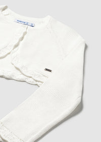 Bolerino Tricot Basico Ecru