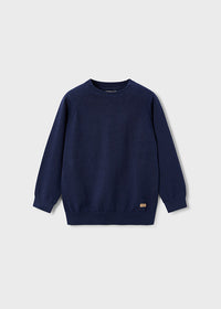 Maglia Collo Tondo Basico Marino