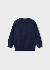Maglia Collo Tondo Basico Marino