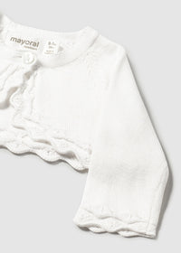 Giacchino In Maglia Basico Bianco