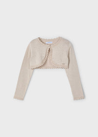 Bolerino Tricot Basico Beige