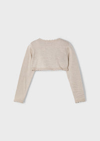 Bolerino Tricot Basico Beige
