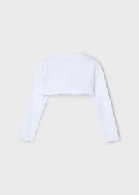 Bolerino Tricot Basico Bianco
