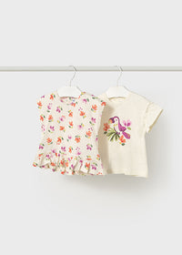 Set 2 Maglie Corta Bianco