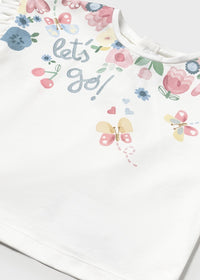 T-Shirt Corta Graficamicia Bianco