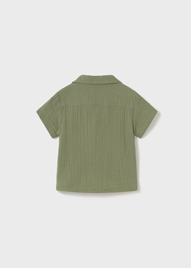 Camicia Corta Bambu Salvia