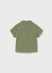 Camicia Corta Bambu Salvia