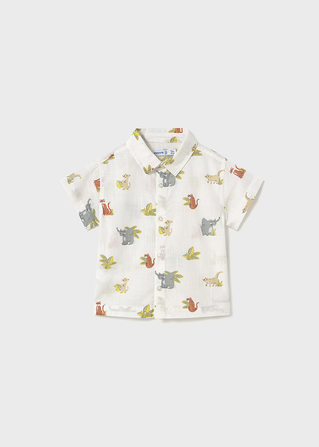 Camicia Corta Stampata Animaletti