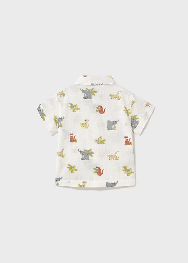 Camicia Corta Stampata Animaletti