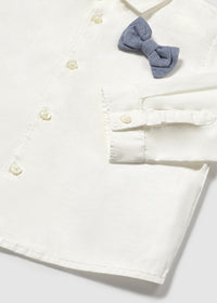 Camicia Elegante Papillon Crema