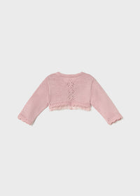 Cardigan Cerimonia Rosa Baby