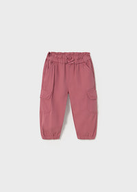 Pantalone Lungo Cargo Rosa