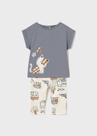 Completo Leggings Stampato Liquirizia