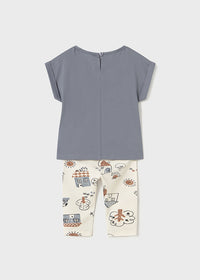 Completo Leggings Stampato Liquirizia