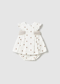 Vestito Ricamato Panna
