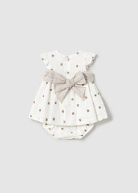 Vestito Ricamato Panna