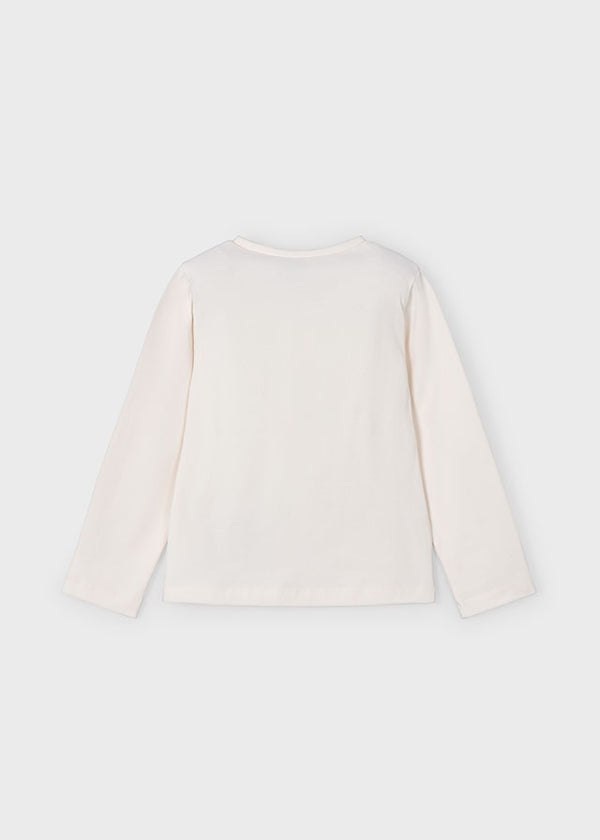 Maglietta Maxi Fiori Bianco