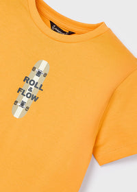 Maglietta Corta Roll And Flow Arancia