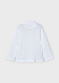 Polo Collo Mao Bianco