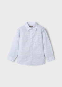 Camicia Stampata Celeste