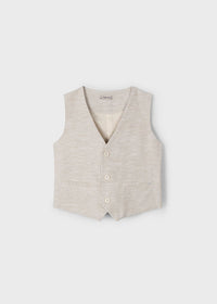 Gilet Lino Sabbia