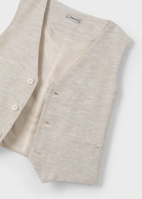 Gilet Lino Sabbia