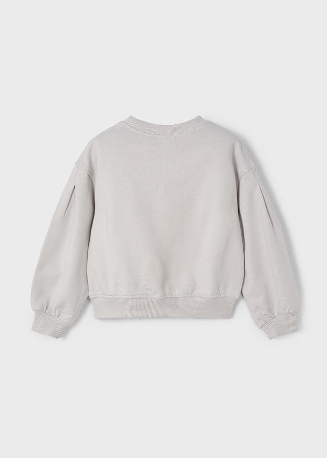 Pullover Con Accessorio Grigio