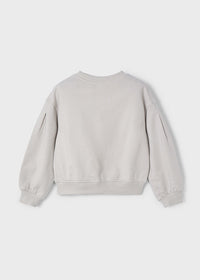 Pullover Con Accessorio Grigio