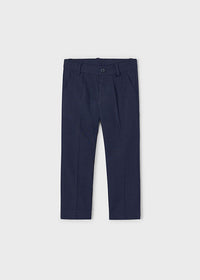 Pantalone Lino Elegante Marino