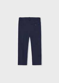Pantalone Lino Elegante Marino