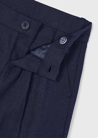 Pantalone Lino Elegante Marino