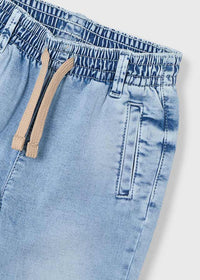Pantalone Soft Denim Jogger Bleach