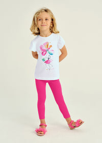 Completo Legging Fiore Magenta