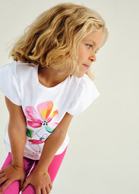 Completo Legging Fiore Magenta