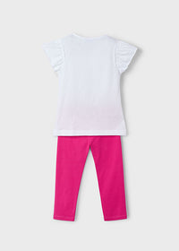 Completo Legging Fiore Magenta