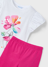 Completo Legging Fiore Magenta