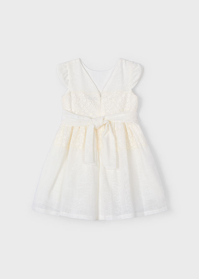 Vestito Merletti Ecru