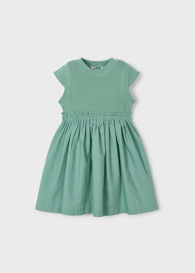 Vestito Combinato Costine Menta